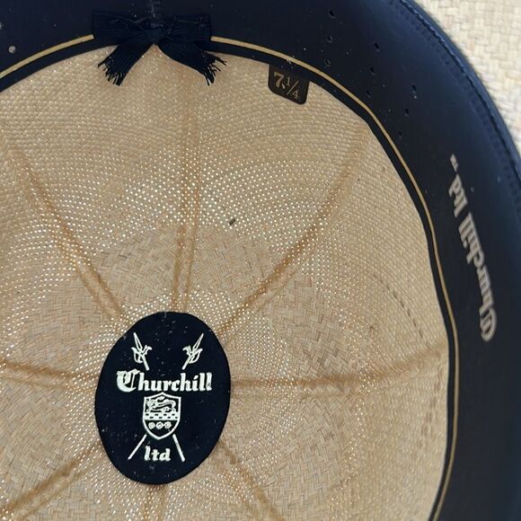 Vintage Churchill LTD 70s Straw Fedora - Picture 7 of 7